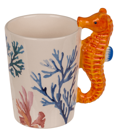 Cana Ceramica cu Maner Calut de Mare – 300 ml [1]