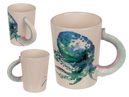 BUCATARIE - Cana Ceramica cu Maner Caracatita – 300 ml