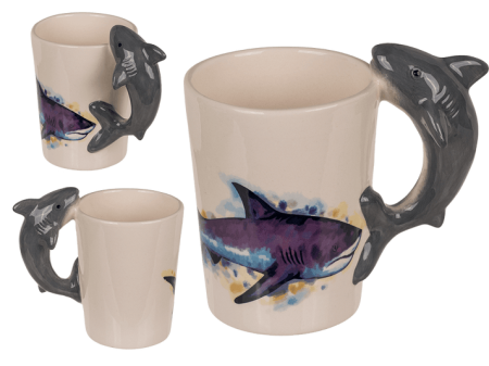 BUCATARIE - Cana Ceramica cu Maner Rechin – 300 ml