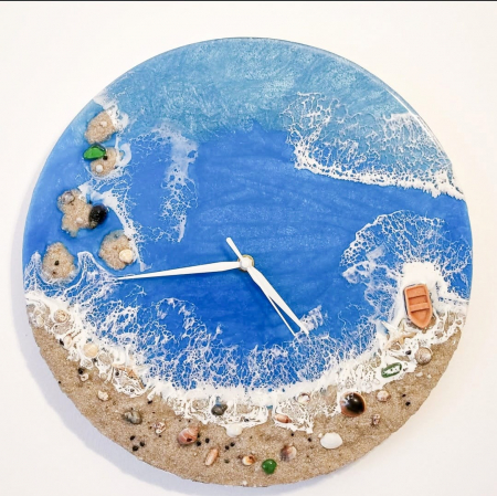 Ceas "Marea cu Valuri" – Lucrat Manual, produs fabricat in ROMANIA [0]