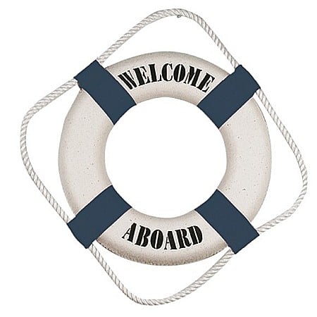 Ancore, timone, colaci de salvare - Colac de salvare, albastru, 25cm
