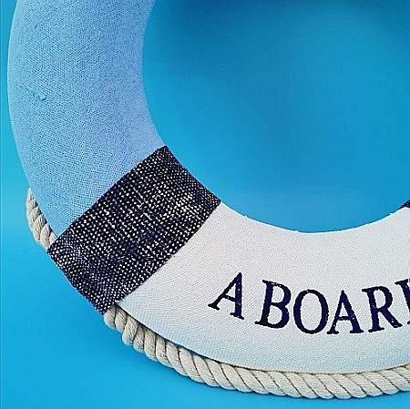 Colac de salvare albastru cu scoici, 30 CM [3]