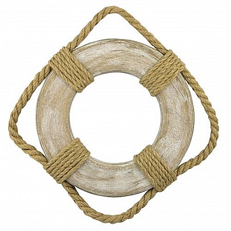 Ancore, timone, colaci de salvare - Colac de salvare din lemn natur