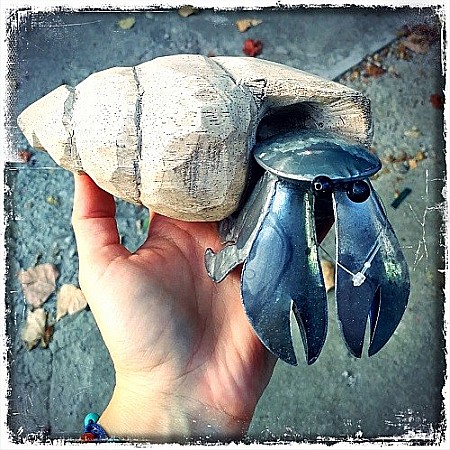 Crab din materiale reciclate [2]