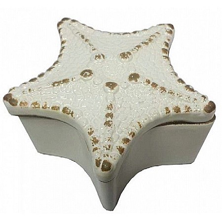 Melci si scoici - Cutiuta ceramica Stea de mare