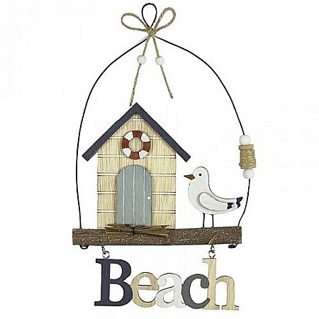Casute de plaja - Decoratiune Beach casuta si pescarus