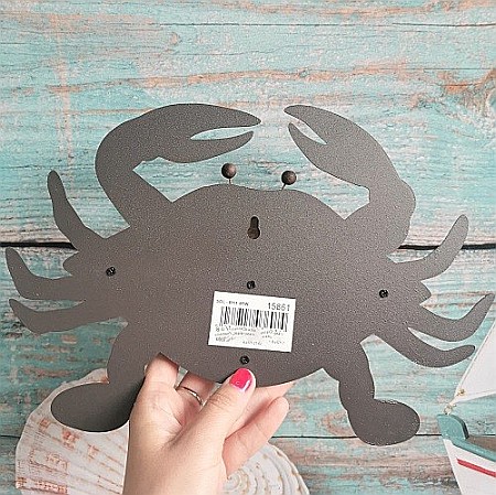 Decoratiune Crab din lemn si metal, 30x20cm [4]