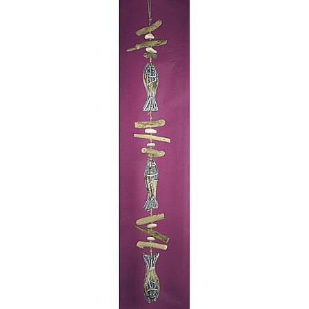 Decoratiune cu peste de agatat, din lemn 100 cm [1]