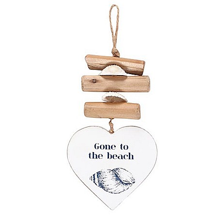 Diverse obiecte decorative - Decoratiune din lemn de agatat - Gone to the Beach