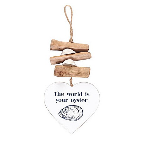 Diverse obiecte decorative - Decoratiune din lemn de agatat - The world is your oyster
