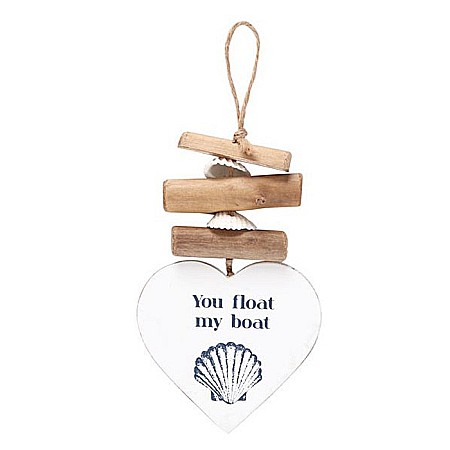 Diverse obiecte decorative - Decoratiune din lemn de agatat - You float my boat