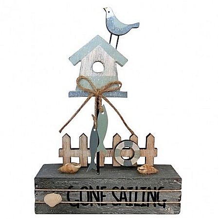 DECORATIUNI - Decoratiune din lemn "Gone Sailing"