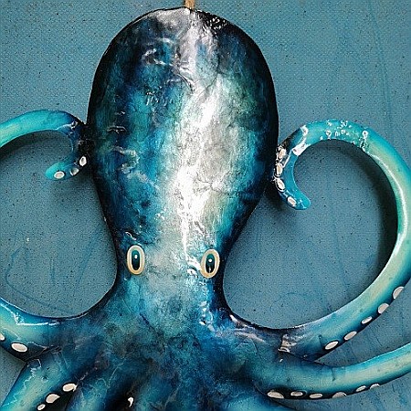 Decoratiune metal reciclat Caracatita [3]