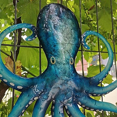 Decoratiune metal reciclat Caracatita [2]