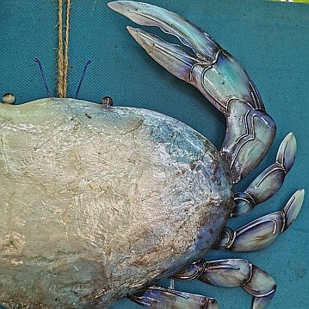 Decoratiune metal reciclat Crab [2]