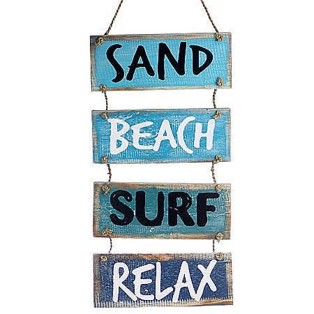 Semne decor si directionare - Decoratiune Sand, Beach, Surf, Relax - 42 CM
