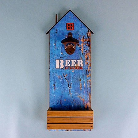 Desfacatoare de sticle - Desfăcător de sticle "Beer O’Clock" - Cabana de Plajă Albastră, 43x13cm