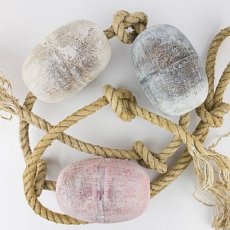 Franghie decorativa cu 3 plute din lemn [0]