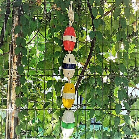 Franghie decorativa cu 4 plute din lemn [5]