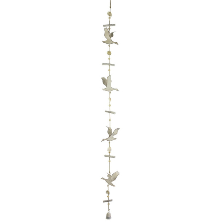 DECORATIUNI - Ghirlanda Decorativa cu Pasari Marine din Metal – 115 cm