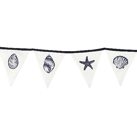 Diverse obiecte decorative - Ghirlanda decorativa de agatat - print scoica mare