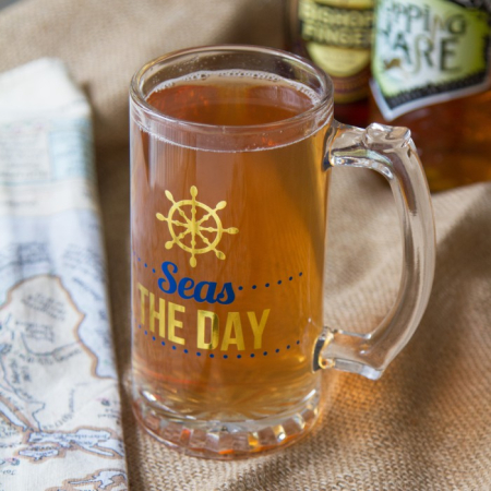 Halba de Bere "Seas the Day" cu Decor Timonă [2]