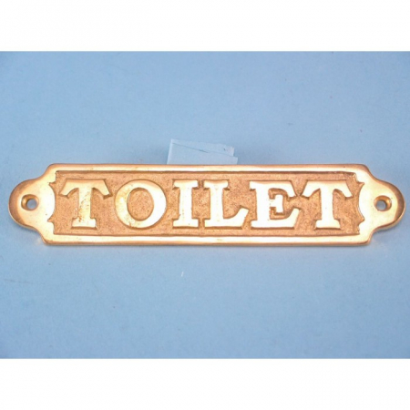 Accesorii - Indicator din alamă "TOILET"