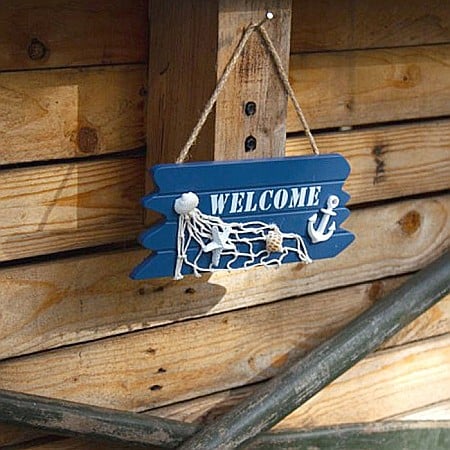 Indicator Welcome cu plasa de pescuit si ancora, 24cm [3]