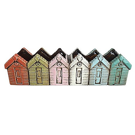 Vaze si boluri - Jardiniera din ceramică stil cabană de plajă, 36x7.2x10cm