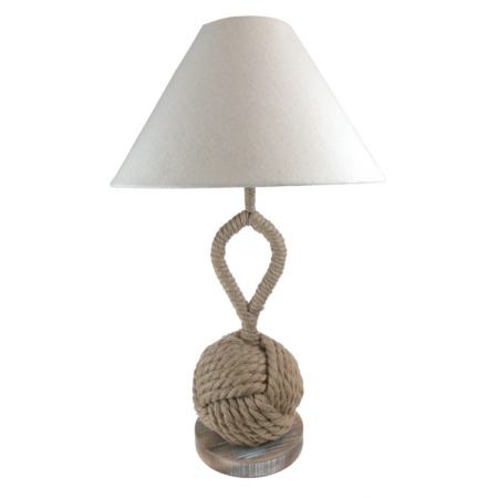 Veioze - Lampa de Masa cu Nod din Franghie – 56 cm (abajur 35 cm)