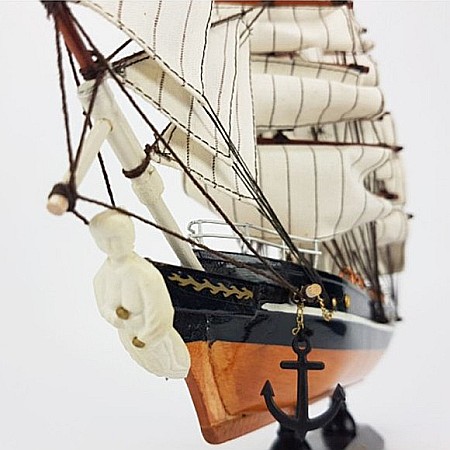 Macheta de colectie, velier Cutty Sark, din lemn, 32X30cm [1]