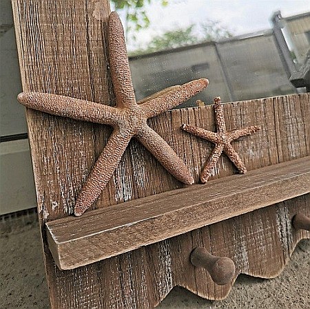 Oglinda "Beach" cu stea de mare / far de coasta, 60 cm [3]