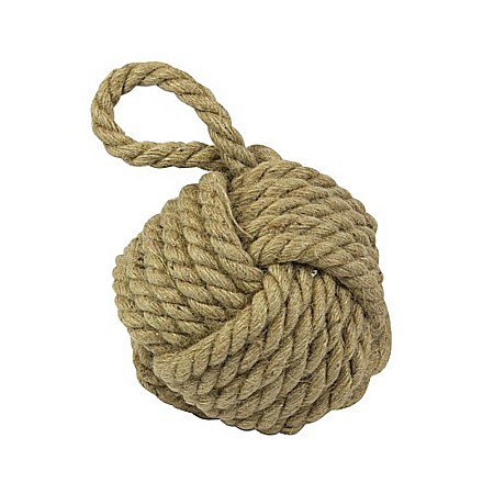 Opritoare de usa - curent - Opritor de usa decorativ, nod de franghie nautica, 15 cm