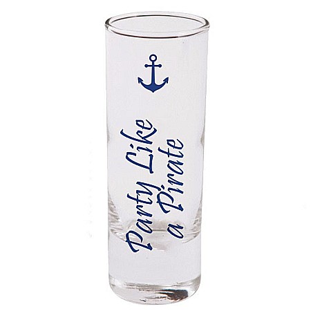Pahare si cani - Pahar de Shot din Sticlă – “Party Like a Pirate”
