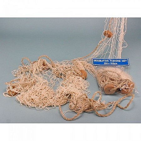 Plase de pescuit - Plasa decorativa de pescuit cu plute, 2.5x1.5m