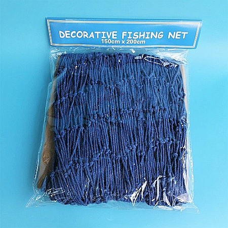 Plase de pescuit - Plasa de pescuit decorativa bleumarin