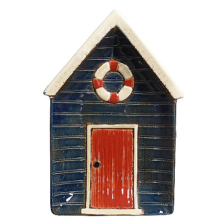 Farfurii - Platou din ceramica cabana pe plaja,24x16x3cm