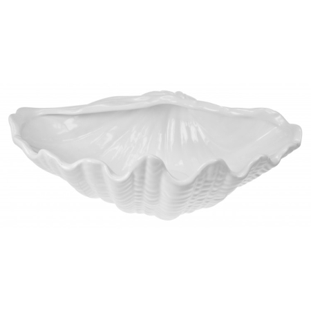 Recipiente depozitare - Platou din Ceramica in Forma de Scoica – 28 x 19 x 9 cm
