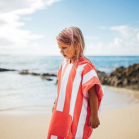 SET PROSOP PONCHO COPII DOCK AND BAY, POLIESTER, Coral 2-4 ani [3]