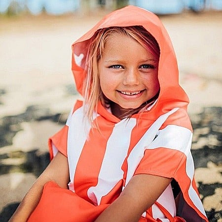 SET PROSOP PONCHO COPII DOCK AND BAY, POLIESTER, Coral 2-4 ani [1]