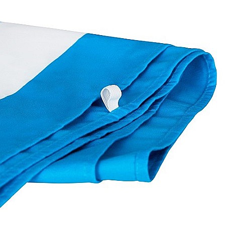 Set prosop de plaja Dock and Bay extra large 200*90, Microfibra/Poliamida,  Blue / Alb [7]