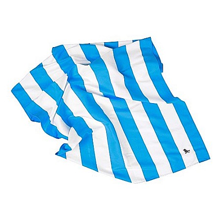 Set prosop de plaja Dock and Bay extra large 200*90, Microfibra/Poliamida,  Blue / Alb [8]