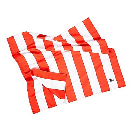 Set prosop de plaja Dock and Bay extra large 200*90, Microfibra/Poliamida,  Coral/alb [7]
