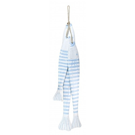 OUTDOOR - Set 3 Pesti Decorativi Mari din Lemn – Bleu Deschis (piese de marimi diferite)