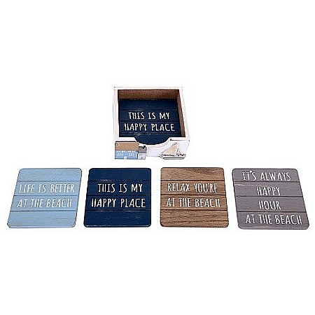 Suporturi si individualuri - Set 4 coastere cu suport