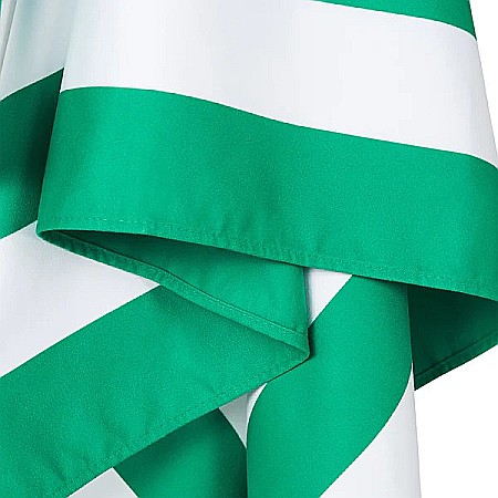Set prosop de plaja Dock and Bay extra large 200*90, Microfibra/Poliamida,  Verde/Alb [4]