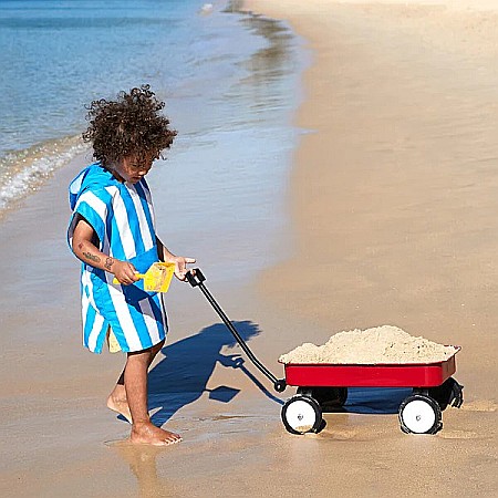 Set prosop poncho copii Dock and Bay, Poliester, 7 - 10 Ani,  Bleu/Alb [2]