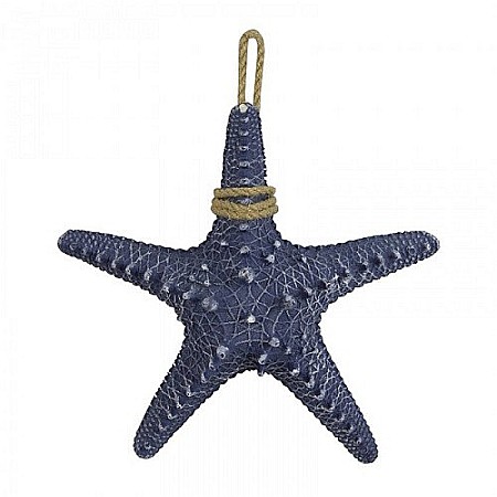 Diverse obiecte decorative - Stea de mare decorativa de agatat, albastra, 30cm