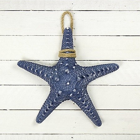 Stea de mare decorativa de agatat, albastra, 30cm [1]