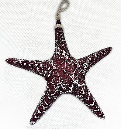 Stea de mare din rasina culoare visiniu [0]